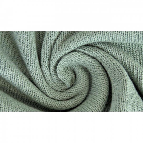 Strickstoff Knitted Cotton Uni - col. 0126 mint