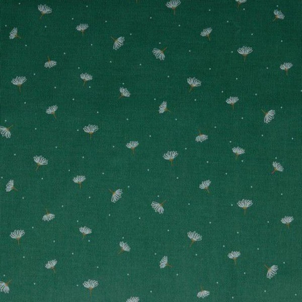 Babycord Glitter Flower - Col. 005 dark green