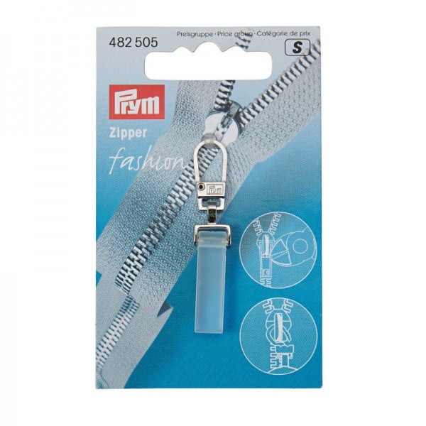 Fashion-Zipper, Crystal, transparent matt