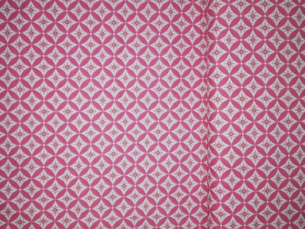 Baumwolle Gütermann gemustert natur rosa pink
