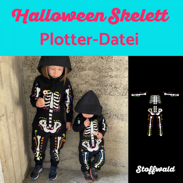 Plotter-Datei Halloween-Skelett
