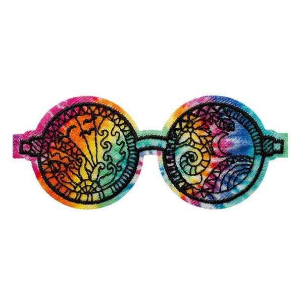 Applikation Hippie Brille - farbig