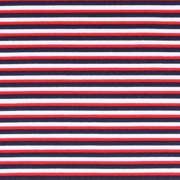 Jersey Design Stripes - col. 500 marine/signalrot/weiß