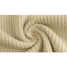 Grob-Strickstoff Knitted Cotton Cable - col. 652 hellbeige