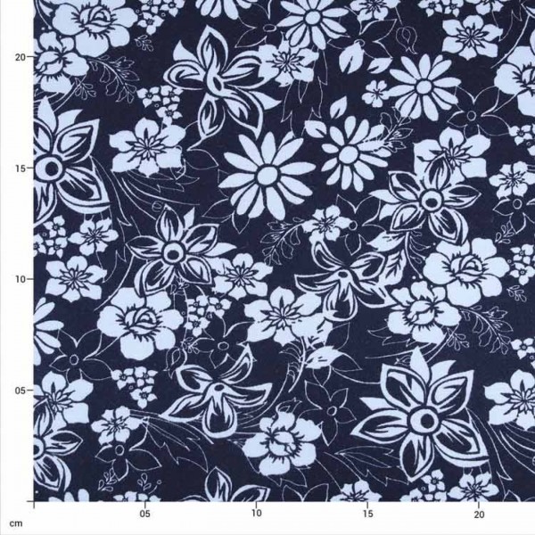 Soft Sweet Flowers - col. 008 navy