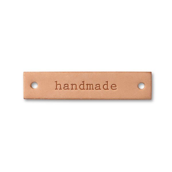 Label "handmade" rechteckig