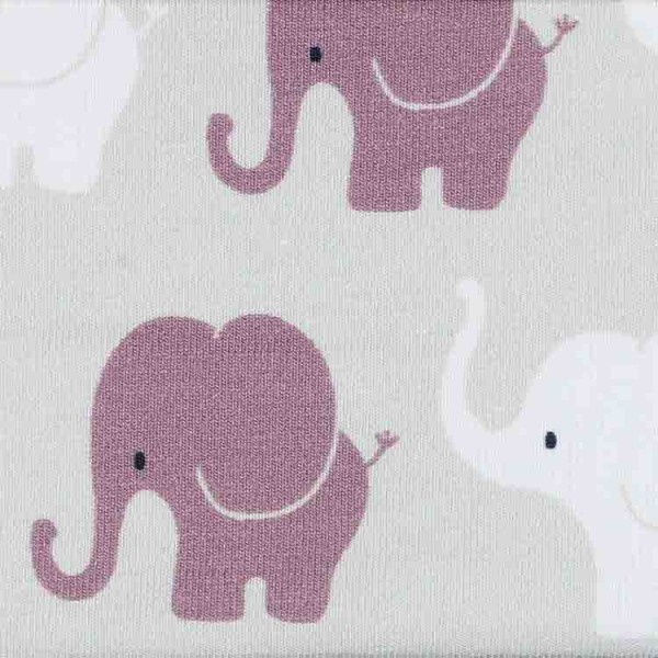 Jersey Design Elefanten Parade - col. 849 hellgrau