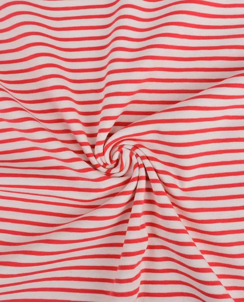 Jersey yarn dyed Stripes off white basic