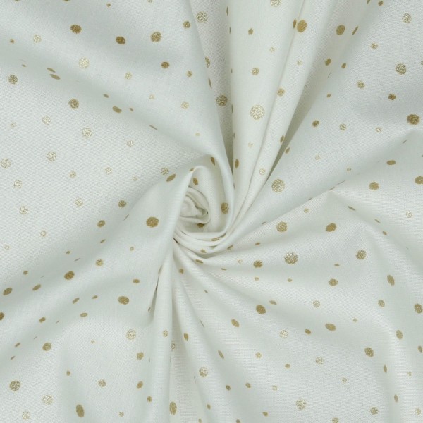 Poplin Glitter Dots - col.002 white