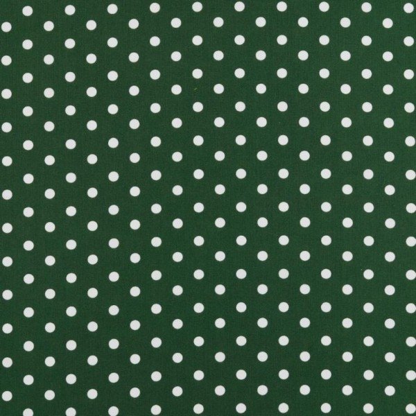 Baumwolle Design Dots - col. 027 dunkelgrün