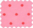 Nicki-Stoff kleine Punkte rosé-rot