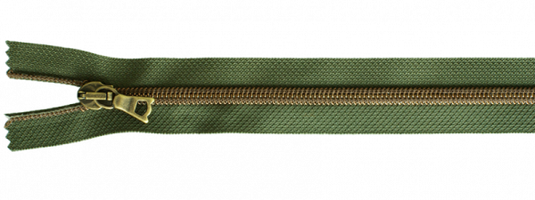 riri Flex 6 Metallic RV Altmessing AM (Teilbar, 80cm)