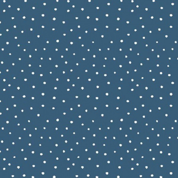 Double Gauze Design Little Dots - col. 012 blau