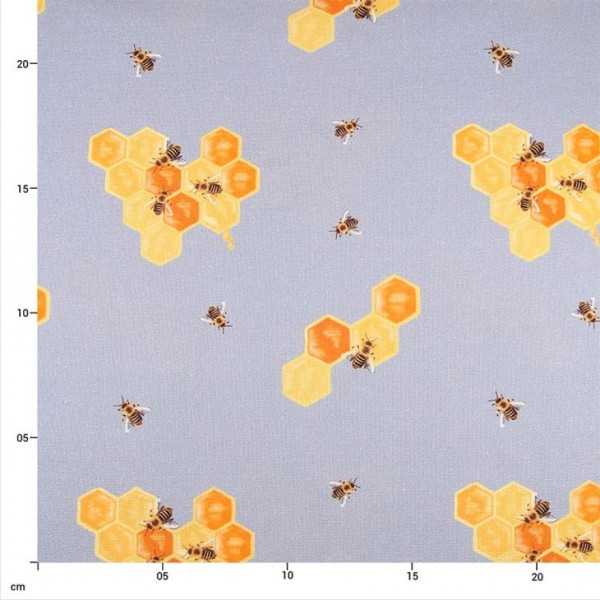 Honey Bees Digital Bio Organic Woven - col. 302 gray