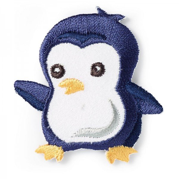 Applikation Pinguin, blau
