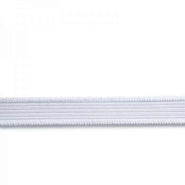Jersey-Bund-Elastic 20 mm weiß 1 m
