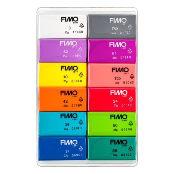 Modelliermasse-Set Fimo soft 12x25g Brilliant Colours