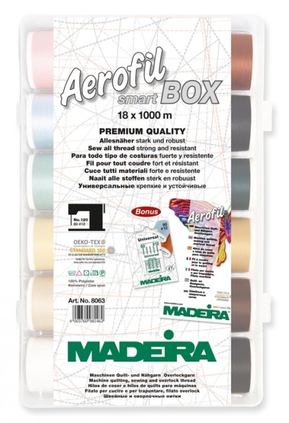 Stickfaden-Set Smartbox Aerofil 120 / 18 Farben