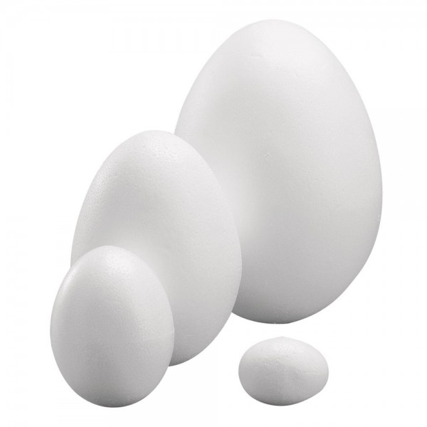 Styropor Eier (voll), 10 Stk.