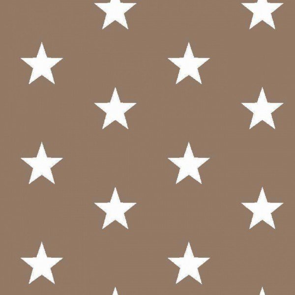 Baumwolle Design Stars - col. 019 taupe
