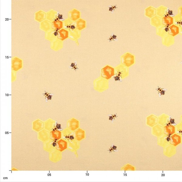 Honey Bees Digital Bio Organic Woven - col. 301 honey