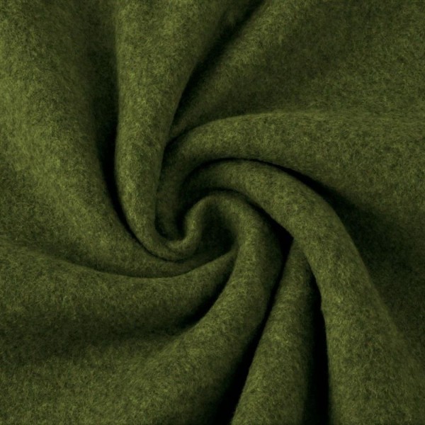 Cotton Double Fleece Mélange - col. 0028 armee grün