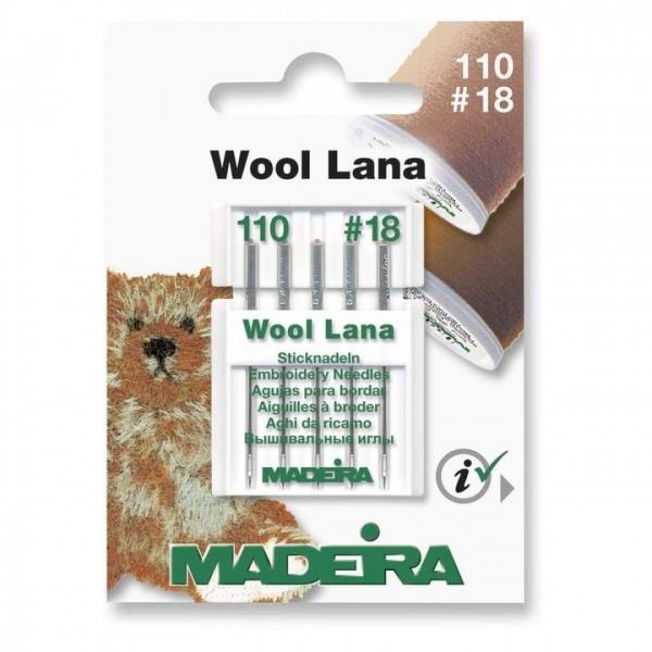 Woll-Nähmaschinennadeln für Lana 12 - Stärke 110, 5 Stk.
