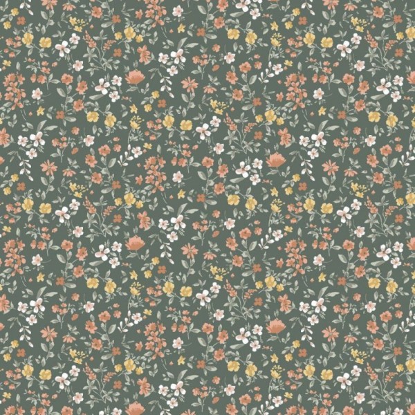 Jersey Flowers - Col. 005 green