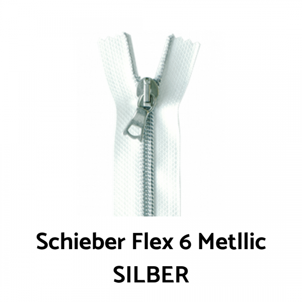 riri Flex 6 Metallic Schieber - Standard Flach