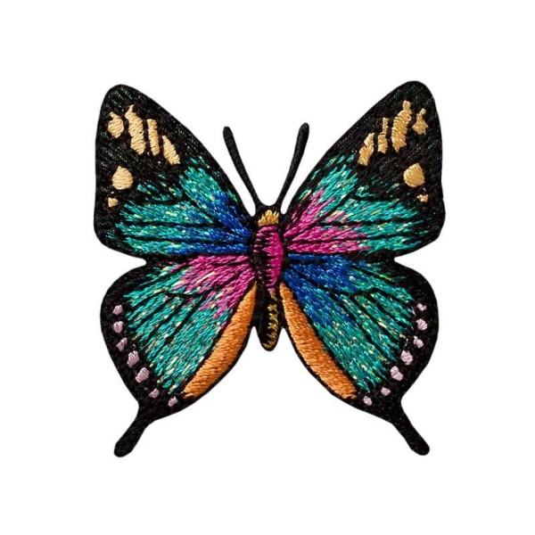 Applikation Schmetterling - türkis