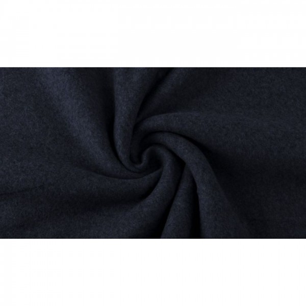 Cotton Melange Double Fleece - col. 009 marineblau