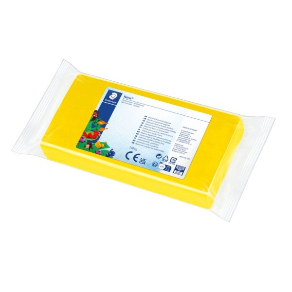 Plastilin-Knete Noris für Kinder gelb 1kg