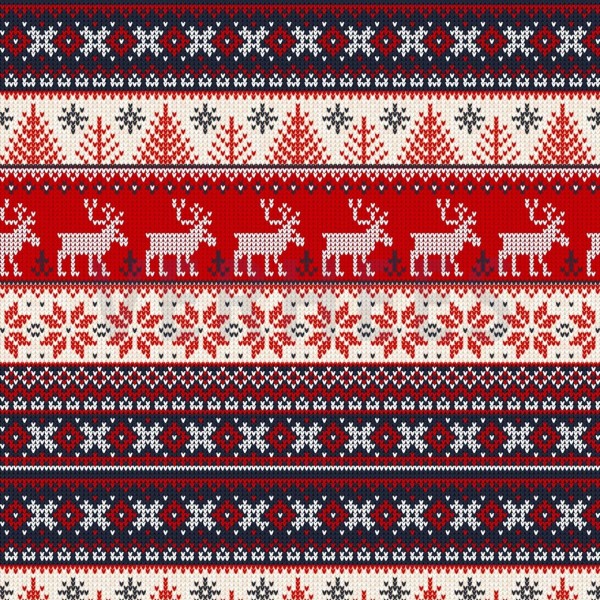 Sweet Digital Knitted Christmas - col. 002 navy