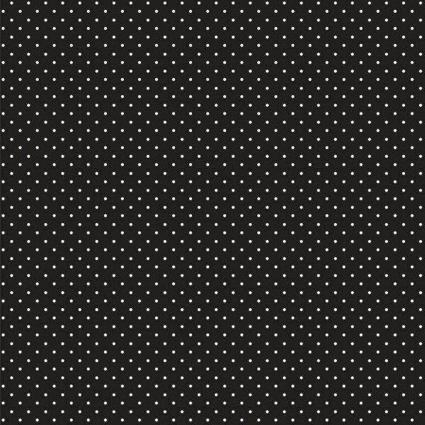 Baumwolle Design Petit Dots - col. 001 schwarz