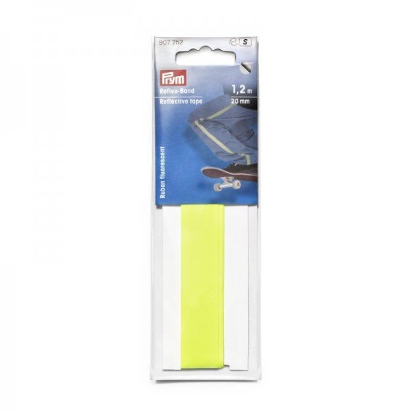 Reflexband selbstklebend Neongelb - 20 mm / 1,2 m