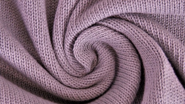 Strickstoff Knitted Cotton Uni - col. 0413 altrosa
