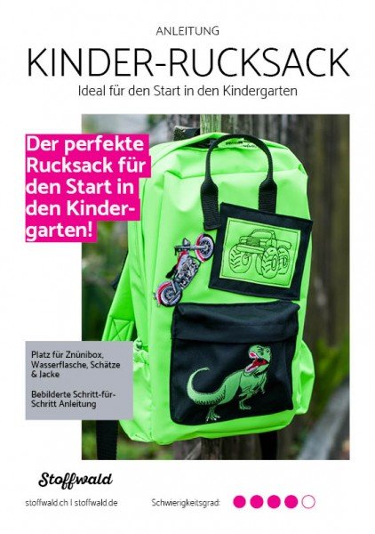 Anleitung Kinder-Rucksack KUMPANY-PACK (Kindergartentasche)