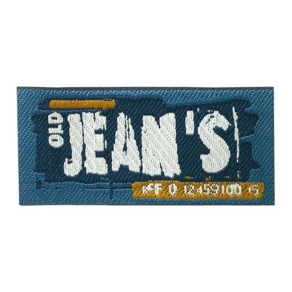 Applikation Old Jeans - farbig