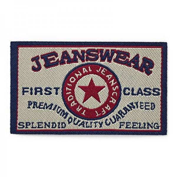 Applikation Jeanslabel, Rechteck, Jeanswear, First Class