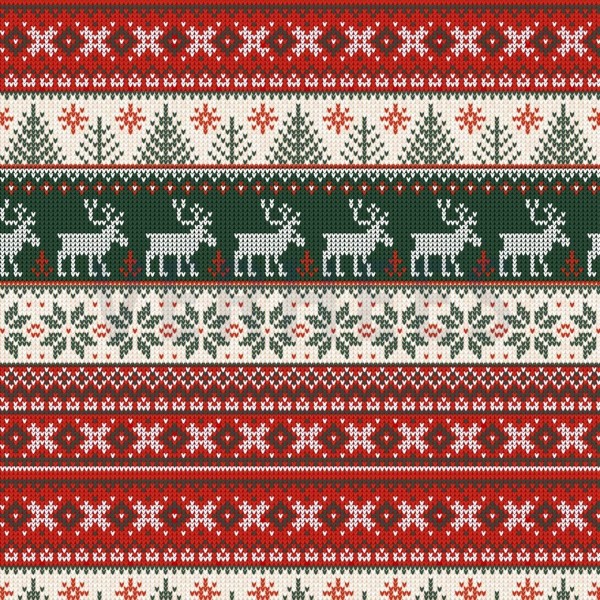 Sweet Digital Knitted Christmas - col. 006 red