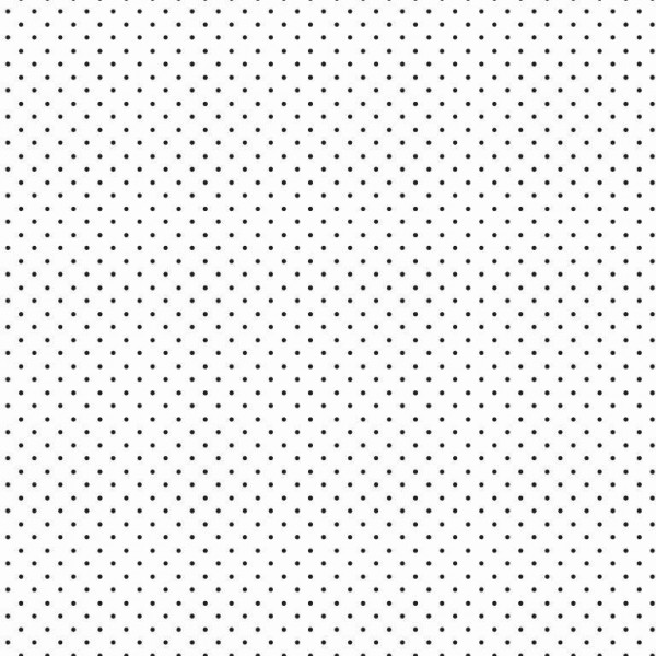 Baumwolle Design Petit Dots - col. 101 weiß/schwarz