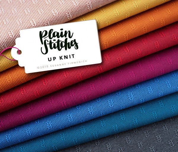 Minijacquard Jersey Plain Stitches, Up Knit, rot, Hamburger Liebe (Albstoffe)