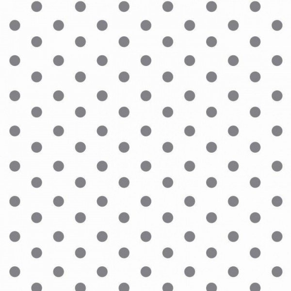 Baumwolle Design Dots - col. 113 weiß/grau